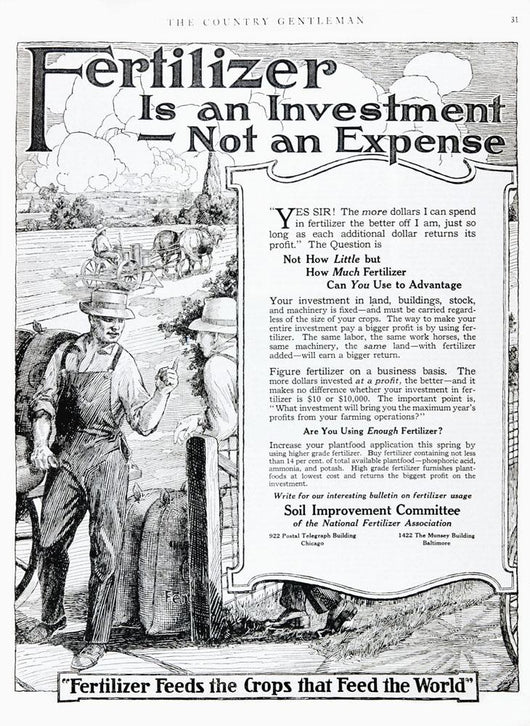 Historic Fertilizer Advertisement Magazine Wall Decal