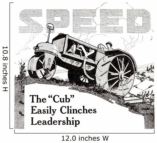 Historic Advertisement Cub Tractor Wall Decal