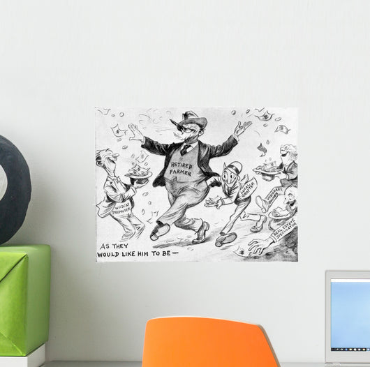 Comic Strip Country Gentleman Wall Decal Design 3