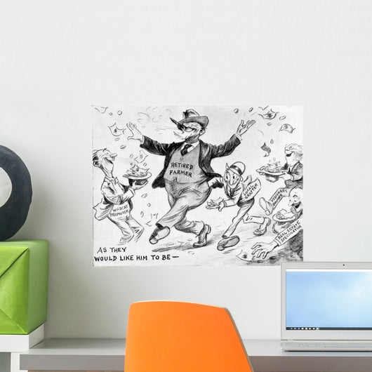 Comic Strip Country Gentleman Wall Decal Design 3