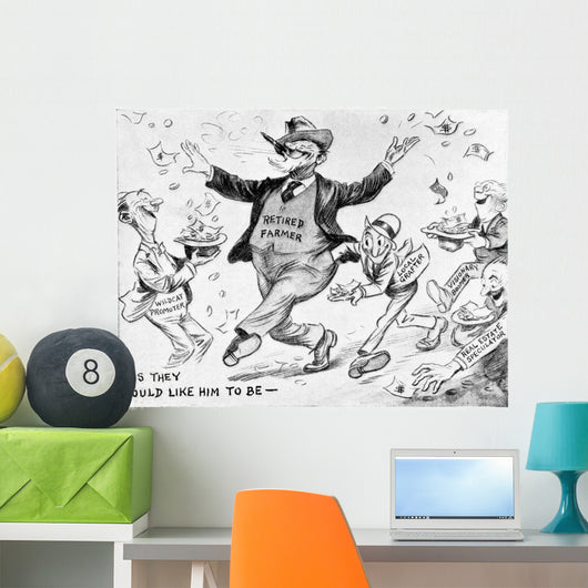 Comic Strip Country Gentleman Wall Decal Design 3