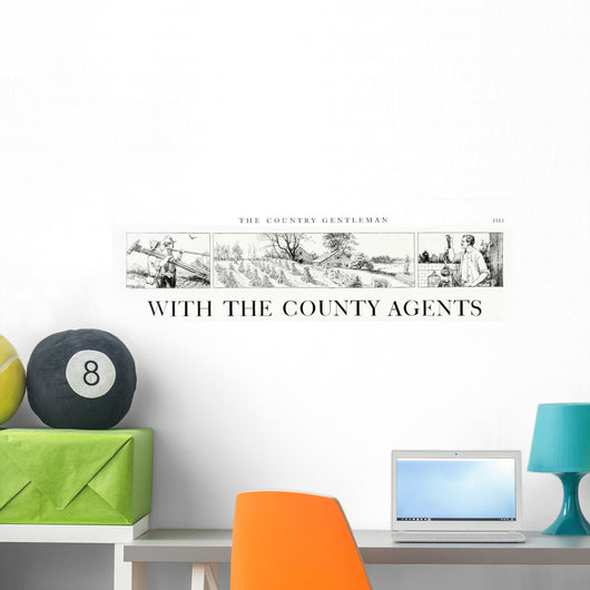 Comic Strip Country Gentleman Wall Decal Design 2