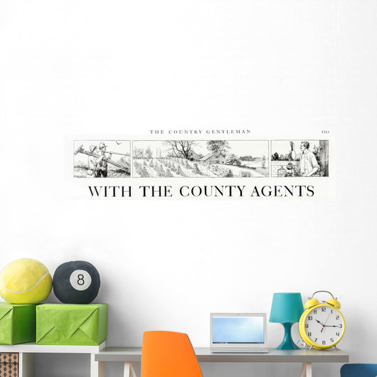 Comic Strip Country Gentleman Wall Decal Design 2