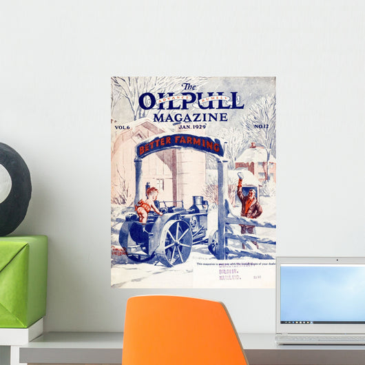 Cover Oilpull Agricultural Magazine Wall Decal