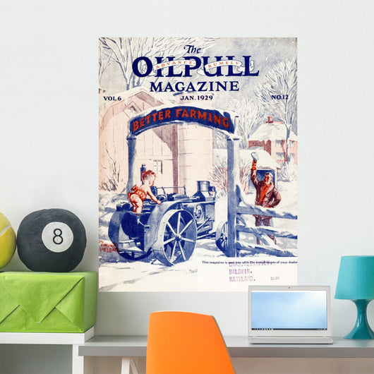 Cover Oilpull Agricultural Magazine Wall Decal