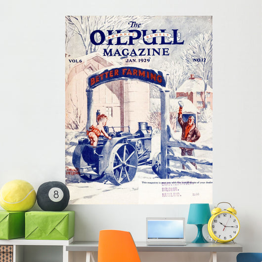 Cover Oilpull Agricultural Magazine Wall Decal