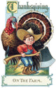 Thanksgiving Greeting Card with Wall Decal