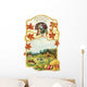 Vintage Thanksgiving greeting card Wall Mural