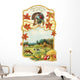 Vintage Thanksgiving greeting card Wall Mural