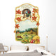 Vintage Thanksgiving greeting card Wall Mural