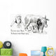 Vintage Illustration Baby Sucking Wall Decal