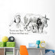 Vintage Illustration Baby Sucking Wall Decal