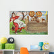 Vintage Halloween Greeting Card Wall Decal