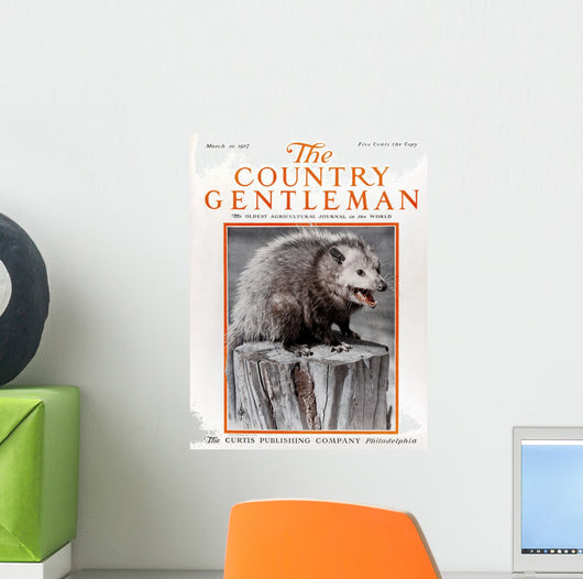 Cover Country Gentleman Agricultural Wall Decal Design 3
