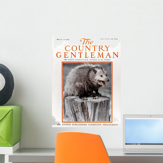 Cover Country Gentleman Agricultural Wall Decal Design 3