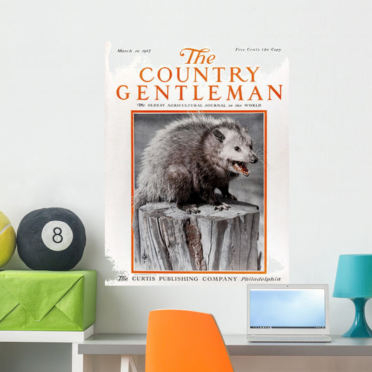 Cover Country Gentleman Agricultural Wall Decal Design 3