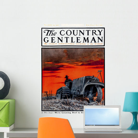 Cover Country Gentleman Agricultural Wall Decal Design 2