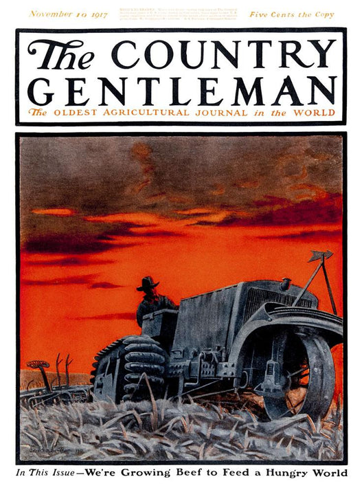 Cover Country Gentleman Agricultural Wall Decal Design 2