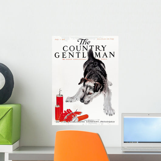 Cover Country Gentleman Agricultural Wall Decal Design 1