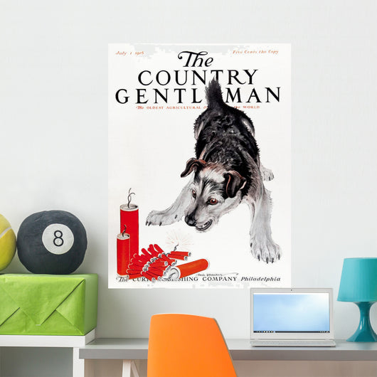Cover Country Gentleman Agricultural Wall Decal Design 1