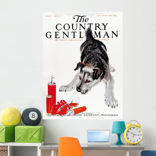 Cover Country Gentleman Agricultural Wall Decal Design 1