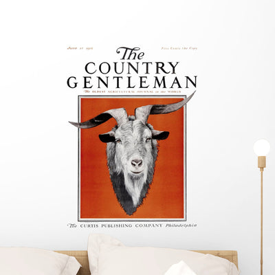 Cover Country Gentleman Agricultural Wall Mural shown on a wall