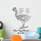 Historic Anatomical Illustration Hens Wall Mural