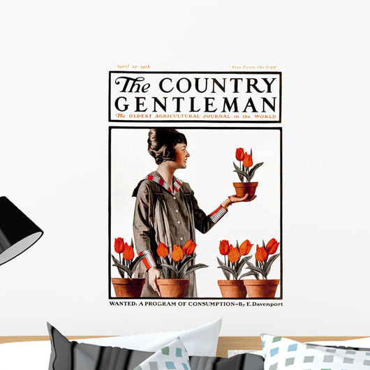 Cover of Country Gentleman agricultural magazine Wall Mural