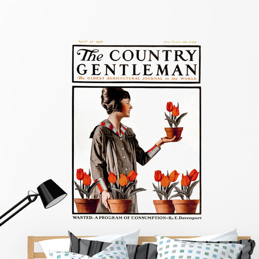 Cover of Country Gentleman agricultural magazine Wall Mural