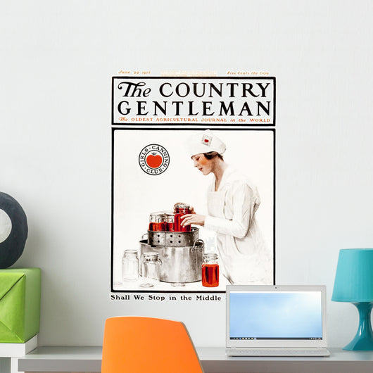 Cover of Country Gentleman agricultural magazine Wall Mural