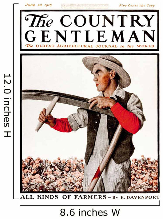Cover of Country Gentleman agricultural magazine Wall Mural