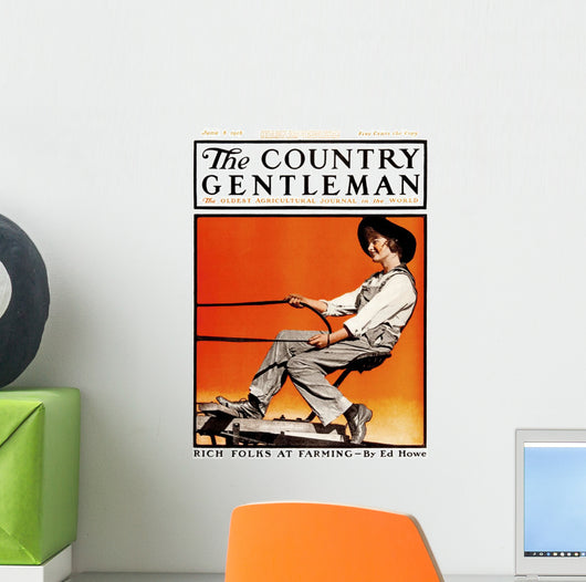 Cover of Country Gentleman agricultural magazine Wall Mural