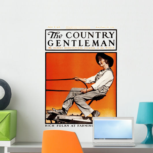 Cover of Country Gentleman agricultural magazine Wall Mural