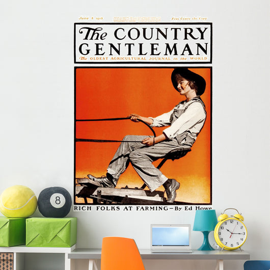 Cover of Country Gentleman agricultural magazine Wall Mural