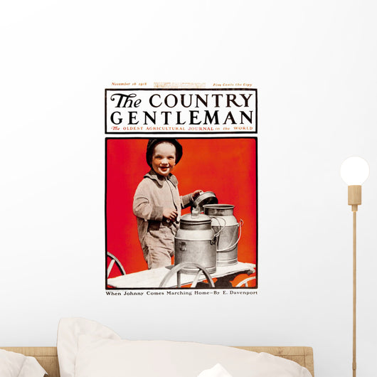 Cover of Country Gentleman agricultural magazine Wall Mural