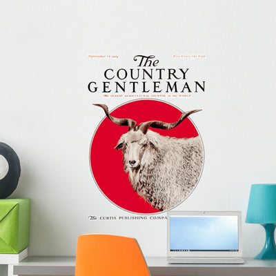 Cover Country Gentleman Agricultural Wall Mural shown on a wall