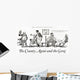 Historic illustration of extension county agent with group of farmers Wall Decal