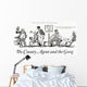 Historic illustration of extension county agent with group of farmers Wall Decal