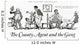 Historic illustration of extension county agent with group of farmers Wall Decal