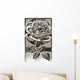 Historic illustration of Winter Gem Rose from 20th century Wall Mural
