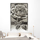 Historic illustration of Winter Gem Rose from 20th century Wall Mural
