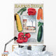 Historic Harris seeds catalog with illustration of vegetables Wall Mural
