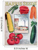 Historic Harris seeds catalog with illustration of vegetables Wall Mural