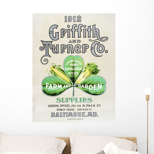 Historic Griffith and Turner Co farm and garden supply catalog Wall Mural
