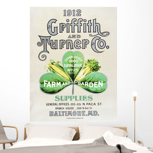 Historic Griffith and Turner Co farm and garden supply catalog Wall Mural