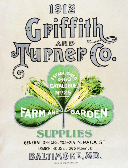 Historic Griffith and Turner Co farm and garden supply catalog Wall Mural