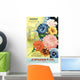 J Mann's seed catalog with illustration of flowers from 20th century Wall Mural