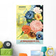 J Mann's seed catalog with illustration of flowers from 20th century Wall Mural