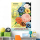 J Mann's seed catalog with illustration of flowers from 20th century Wall Mural