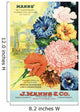 J Mann's seed catalog with illustration of flowers from 20th century Wall Mural